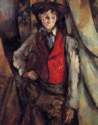 Boy in a Red Vest Paul Cezanne